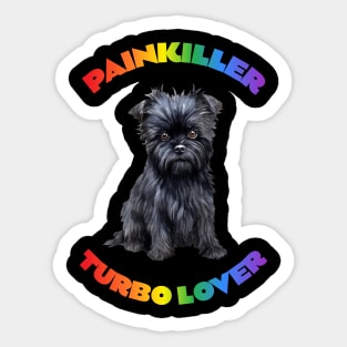 Affenpinscher Turbo Lover Sticker